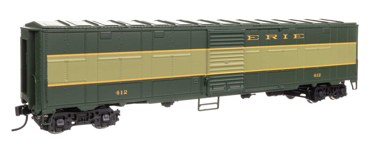 NYC-Style Express Boxcar Troop Sleeper Conversion - Ready to Run -- Erie #412-1