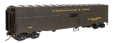 C&O-Style Express Boxcar Troop Sleeper Conversion - Ready to Run -- Chesapeake & Ohio (Green) #366-1