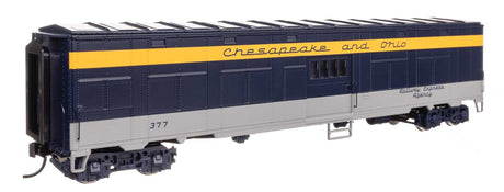 C&O-Style Express Boxcar Troop Sleeper Conversion - Ready to Run -- Chesapeake & Ohio (Tri-Color) #377-2