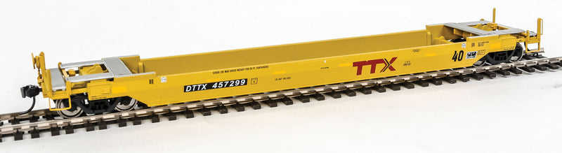 Gunderson Rebuilt All-Purpose 40' Well Car - Ready-to-Run -- Trailer-Train DTTX #457299 (New Logo)-1
