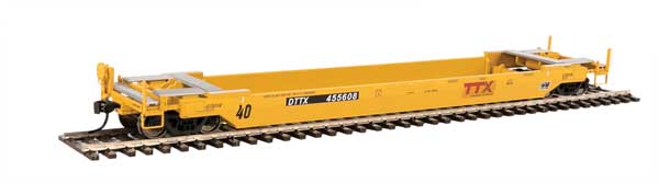 Gunderson Rebuilt All-Purpose 40' Well Car - Ready-to-Run -- TTX DTTX #455608 (Patch)-1