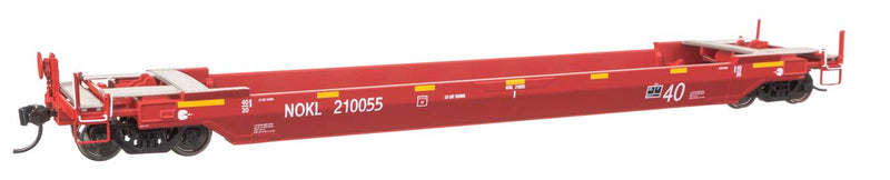 Gunderson Rebuilt All-Purpose 40' Well Car - Ready-To-Run -- Northwestern Oklahoma Railroad (red) #210055-1