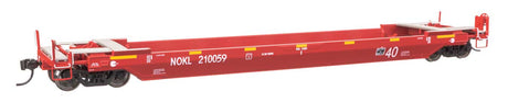 Gunderson Rebuilt All-Purpose 40' Well Car - Ready-To-Run -- Northwestern Oklahoma Railroad (red) #210059-2