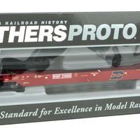 Gunderson As-Built All-Purpose 48' Well Car - Ready to Run -- Burlington Northern & Santa Fe #210000 (Renumbered Ex-BN; red, blue)