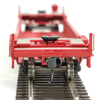Gunderson As-Built All-Purpose 48' Well Car - Ready to Run -- Burlington Northern #61007 (red, blue)