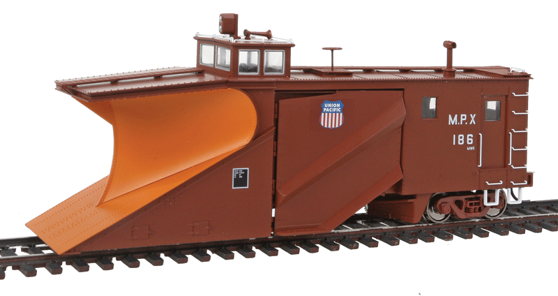 Russell Snowplow - Ready to Run -- Missouri Pacific(TM)/Union Pacific(R) MPX #186 (Boxcar Red, orange)