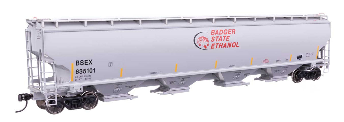 67' Trinity 6351 4-Bay Covered Hopper - Ready to Run -- Badger State Ethanol BSEX #635101-2
