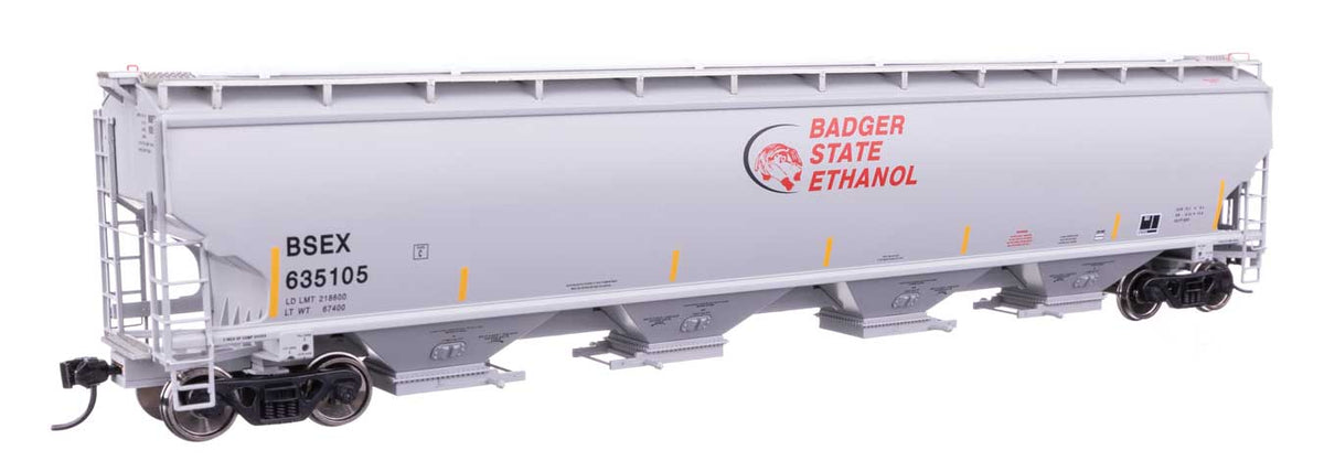 67' Trinity 6351 4-Bay Covered Hopper - Ready to Run -- Badger State Ethanol BSEX #635105-2