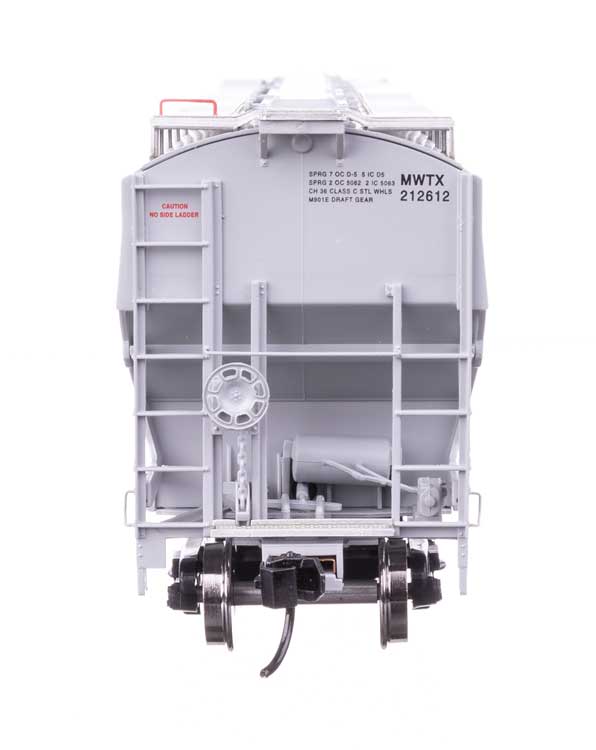 67' Trinity 6351 4-Bay Covered Hopper - Ready to Run -- Midwest DDG Transport MWTX #212612-3