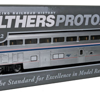 85' Pullman-Standard Superliner I Coach Baggage - Lighted - Ready to Run -- Amtrak (Phase IVb)