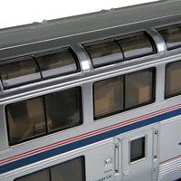 85' Bombardier Superliner II Sightseer Lounge - Lighted - Ready to Run -- Amtrak (Phase IVb)
