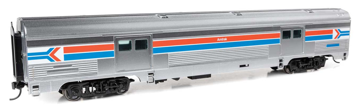 73' Budd Baggage Car - Ready to Run -- Amtrak Phase I Decal-1