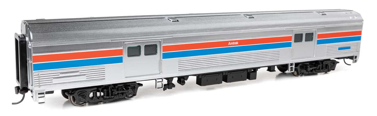 73' Budd Baggage Car - Ready to Run -- Amtrak Phase II Decal-1