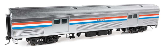 73' Budd Baggage Car - Ready to Run -- Amtrak Phase III Decal-1