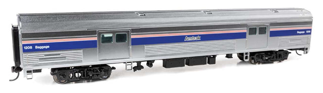 73' Budd Baggage Car - Ready to Run -- Amtrak Phase IV (black lettering) #1208-1