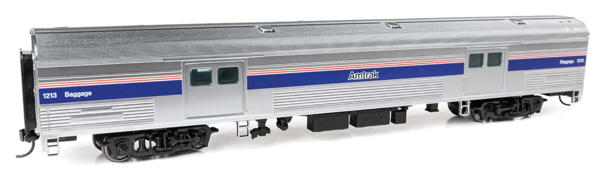 73' Budd Baggage Car - Ready to Run -- Amtrak Phase IV (black Letterin) #1213-1