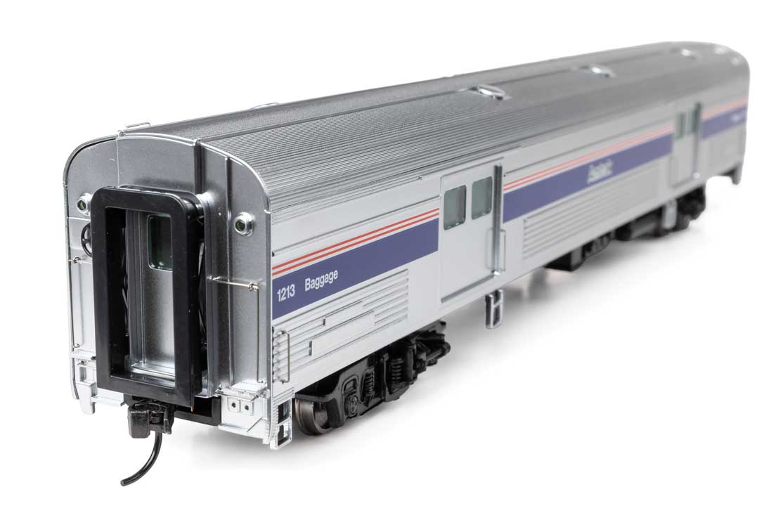 73' Budd Baggage Car - Ready to Run -- Amtrak Phase IV (black Letterin) #1213-3