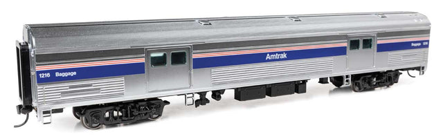 73' Budd Baggage Car - Ready to Run -- Amtrak Phase IV (white lettering) #1216-1