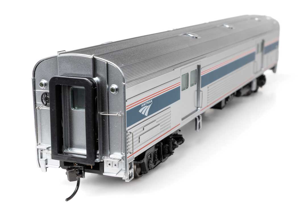 73' Budd Baggage Car - Ready to Run -- Amtrak Phase VI Decal-3