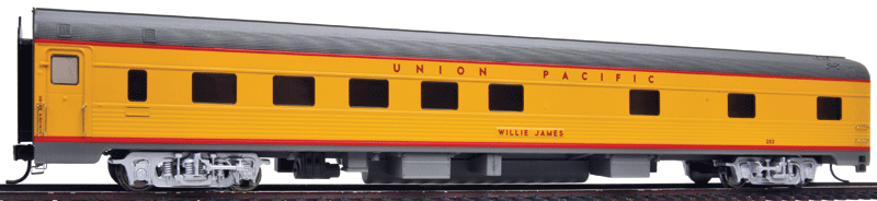 85' Budd 10-6 Sleeper - Lighted - Union Pacific(R) Heritage Fleet -- Willie James - Early w/printed name, number decals