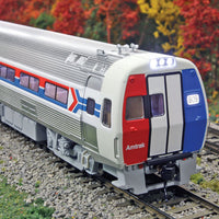 Budd Metroliner Electric Multiple Unit (EMU) Coach - Tsunami(R) Sound & DCC -- Amtrak(R) #809 (Phase I, Wide red & blue Stripes)