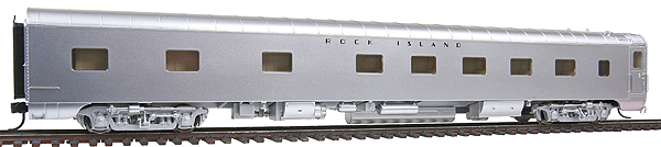 85' Pullman-Standard 10-5 Sleeper - Ready to Run -- Rock Island (silver)