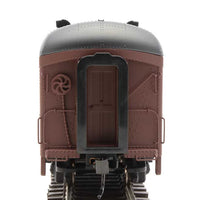60' Pennsylvania Class B60b Baggage Car w/Standard Doors -- Pennsylvania Railroad #9210 (2/54-9/62 Scheme, Tuscan, black, Messenger Star