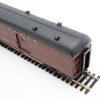 60' Pennsylvania Class B60b Baggage Car w/Standard Doors -- Pennsylvania Railroad #9210 (2/54-9/62 Scheme, Tuscan, black, Messenger Star