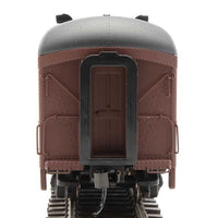 60' Pennsylvania Class B60b Baggage Car w/Standard Doors -- Pennsylvania Railroad #9353 (2/54-9/62 Scheme; Tuscan, black; Messenger Star