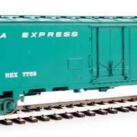 50' REA Riveted Steel Express Reefer -- Railway Express Agency #7646 (Light Green)