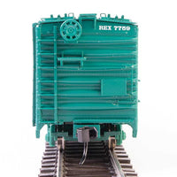 50' REA Riveted Steel Express Reefer -- Railway Express Agency #7646 (Light Green)