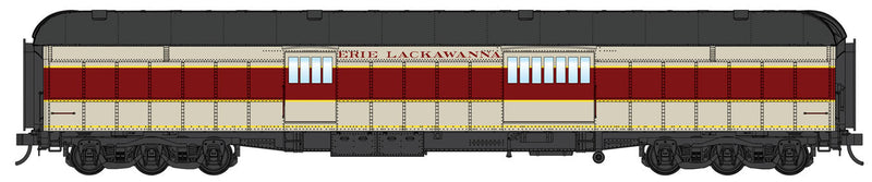 70' ACF Heavyweight Baggage Car - Ready To Run -- Erie Lackawanna (gray, maroon, yellow, black)*CANCELLED*