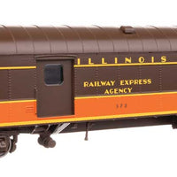 70' Heavyweight RPO-Baggage Car w/Arched Roof - Ready to Run -- Illinois Central #372