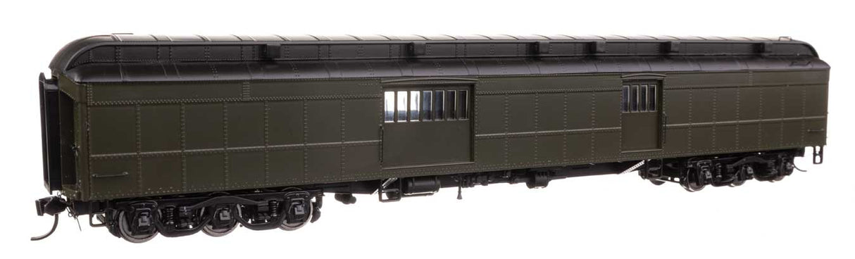 70' Heavyweight Baggage Car - Ready to Run -- Painted, Unlettered, Clerestory Roof-2