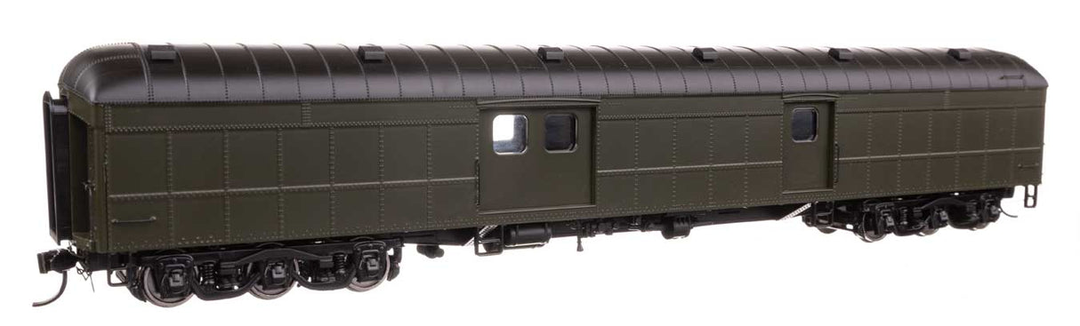 70' Heavyweight Baggage Car - Ready to Run -- Painted, Unlettered, Arched Roof-1