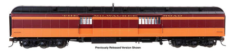 70' Heavyweight Baggage Car  - Ready to Run -- Milwaukee Road #1090