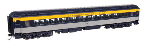 85' Pullman-Built Heavyweight Paired-Window Coach - Ready to Run -- Chesapeake & Ohio (Tri-Color) #715-2