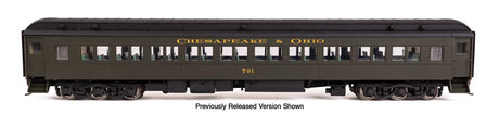 85' Pullman-Built Heavyweight Paired-Window Coach - Ready to Run -- Chesapeake & Ohio (Green) #701