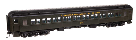 85' Pullman-Built Heavyweight Paired-Window Coach - Ready to Run -- Chesapeake & Ohio (Green) #708-1