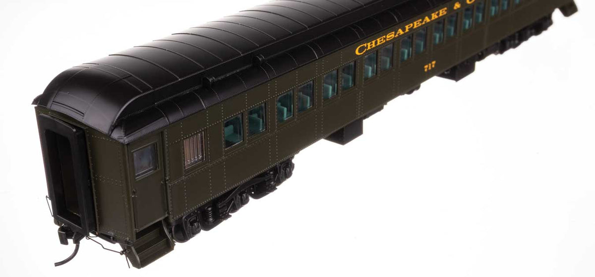 85' Pullman-Built Heavyweight Paired-Window Coach - Ready to Run -- Chesapeake & Ohio (Green) #717-4