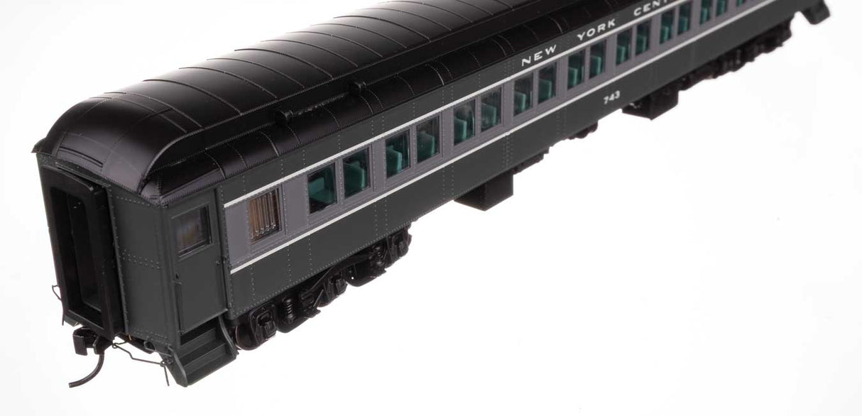 85' Pullman-Built Heavyweight Paired-Window Coach - Ready to Run -- New York Central #743-4