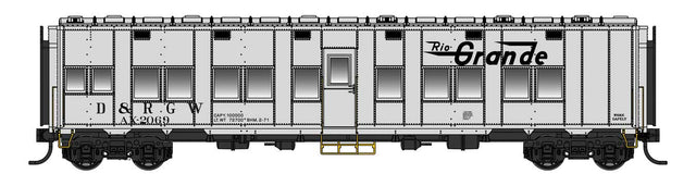 Pullman-Standard Troop Sleeper Car - Lighted - Ready to Run -- Denver & Rio Grande Western #AX2069-1