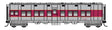 Pullman-Standard Troop Sleeper Car - Lighted - Ready to Run -- Erie Lackawanna #454017-1