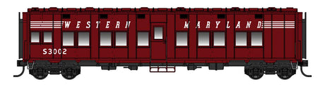 Pullman-Standard Troop Sleeper Car - Lighted - Ready to Run -- Western Maryland #S3002-1