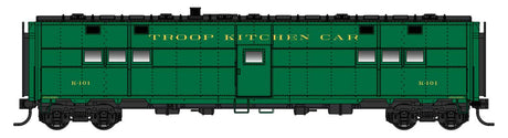 ACF-Built Troop Kitchen Car - Lighted - Ready to Run -- Troop Kitchen #K101-1
