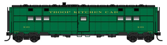 ACF-Built Troop Kitchen Car - Lighted - Ready to Run -- Troop Kitchen #K101-1