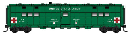 ACF-Built Troop Kitchen Car - Lighted - Ready to Run -- US Army Medical Kitchen #8760-1