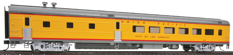 85' ACF 48-Seat Diner - Lighted - Union Pacific(R) Heritage Fleet -- City of Los Angeles (Early; Printed Name, Number Decals)