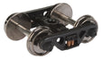 Sprung Plastic Trucks w/36" Metal RP-25 Wheels & Axles -- 100-Ton ASF Roller Bearing - 1 Pair