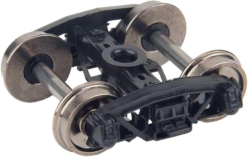 Andrews Plastic Caboose Trucks w/33" Metal RP-25 Wheels & Axles -- 1 Pair